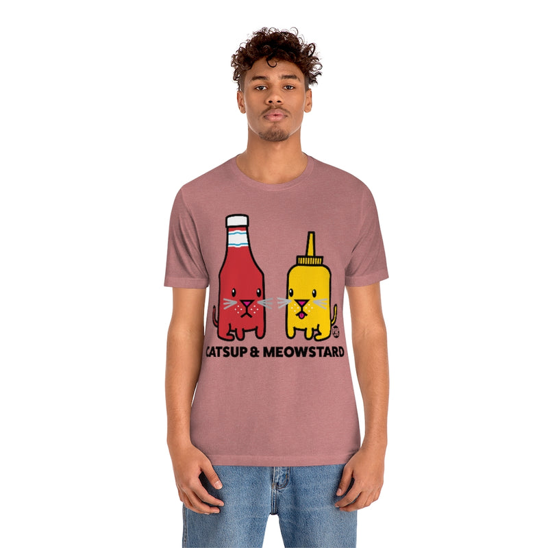 Load image into Gallery viewer, Catsup And Meowstard Unisex Tee
