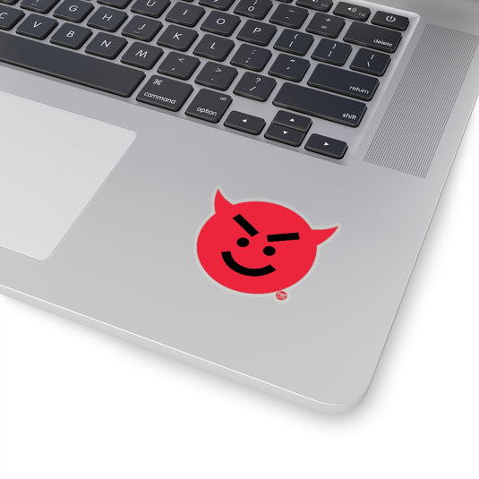 Devil Smiley Face Sticker