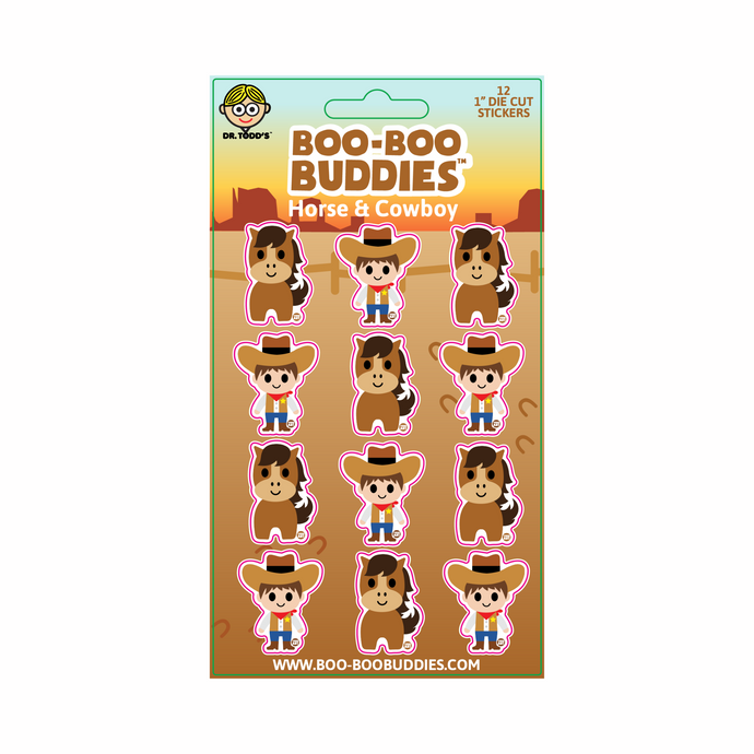 Horse and Cowboy Sticker Sheet