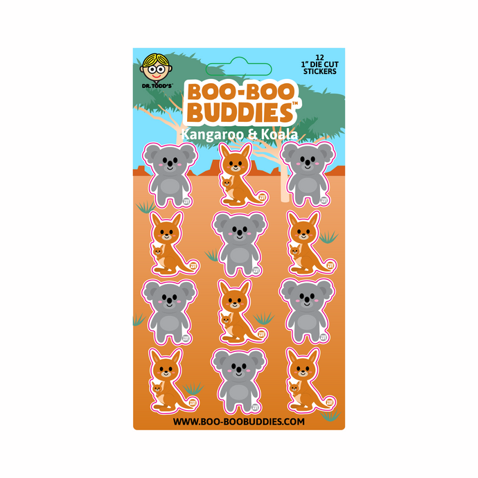 Kangaroo and Koala Sticker Sheet