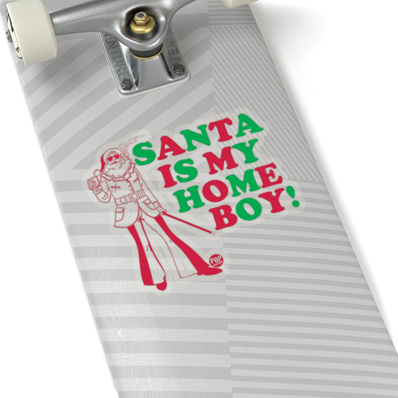 Load image into Gallery viewer, Santa Is My Home Boy Sticker
