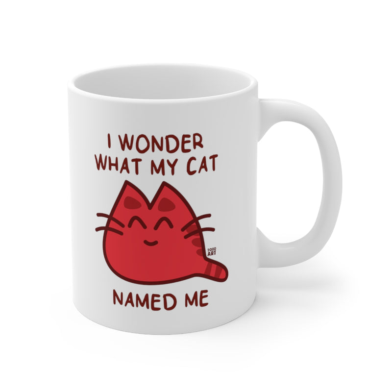 Load image into Gallery viewer, Wonder What My Cat Named Me Mug
