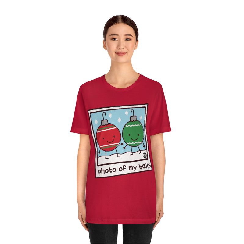 Load image into Gallery viewer, Photo Of My Balls Xmas Unisex Tee

