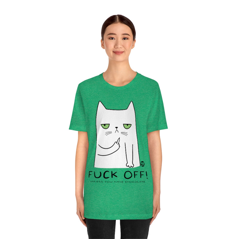 Load image into Gallery viewer, Fuck Off Chocolate Cat Unisex Tee
