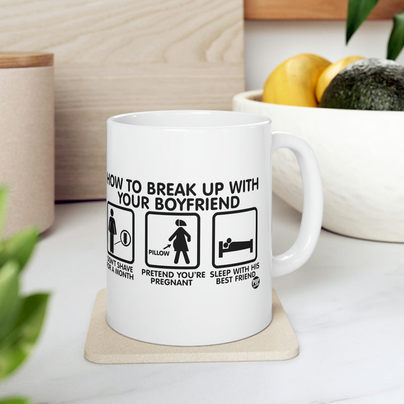 Load image into Gallery viewer, How To Break Up With Boyfriend Mug
