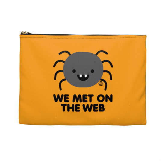 We Met On Web Spider Zip Pouch