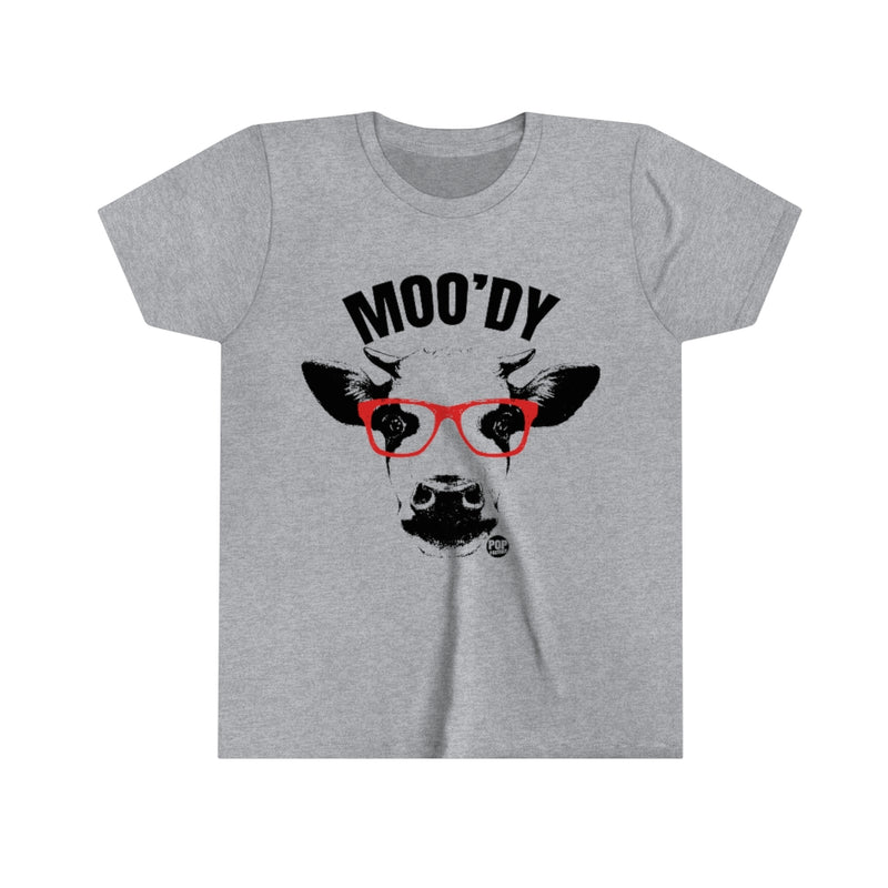 Load image into Gallery viewer, Moo&#39;dy Cow Youth Short Sleeve Tee
