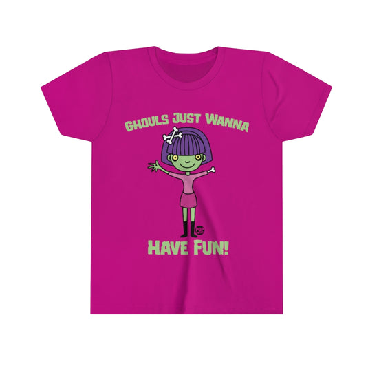 Ghouls Just Wanna Have Fun Youth Short Sleeve Tee