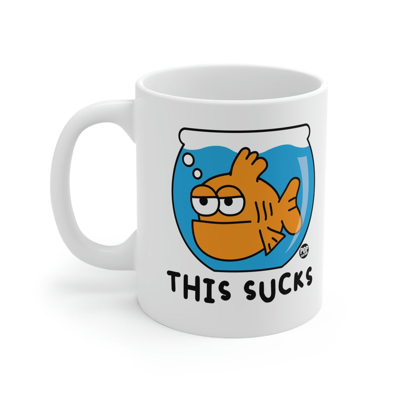 Load image into Gallery viewer, This Sucks Goldfish Coffee Mug
