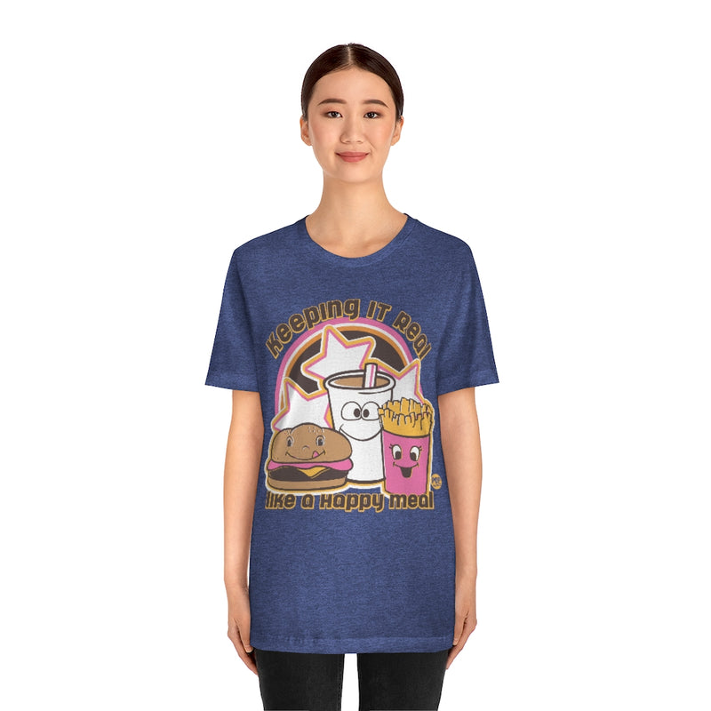 Load image into Gallery viewer, Keep It Real Happy Meal Unisex Tee
