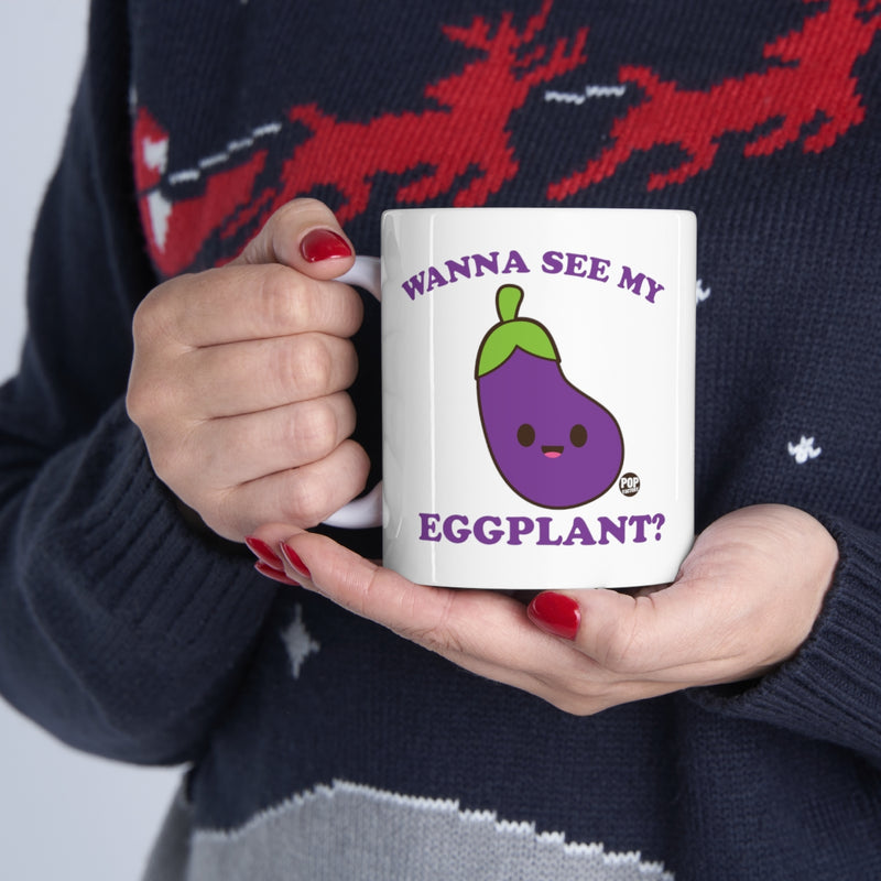Load image into Gallery viewer, Wanna See My Eggplant Mug
