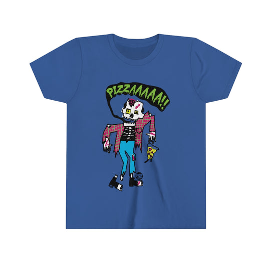 Pizzzzzza Zombie Youth Short Sleeve Tee