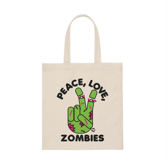 Peace Love Zombies Tote