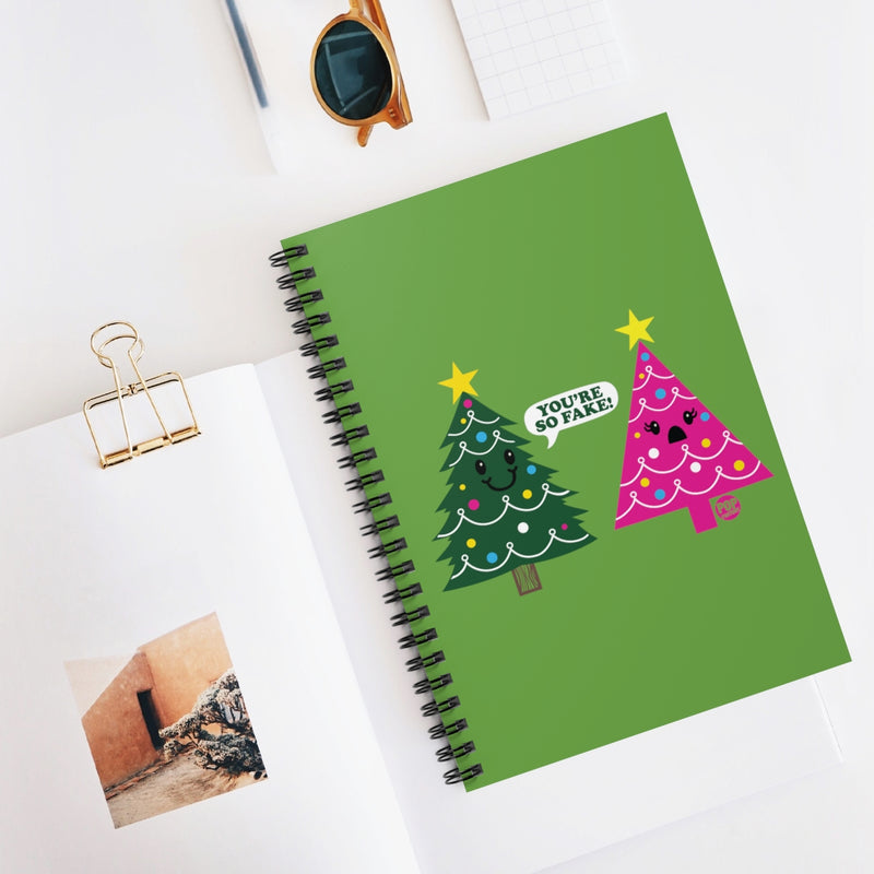 Load image into Gallery viewer, You&#39;re Fake Xmas Tree Notebook
