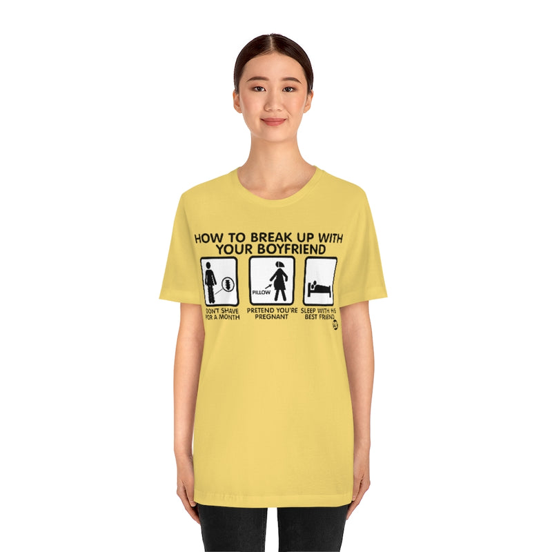 Load image into Gallery viewer, How To Break Up With Boyfriend Unisex Tee
