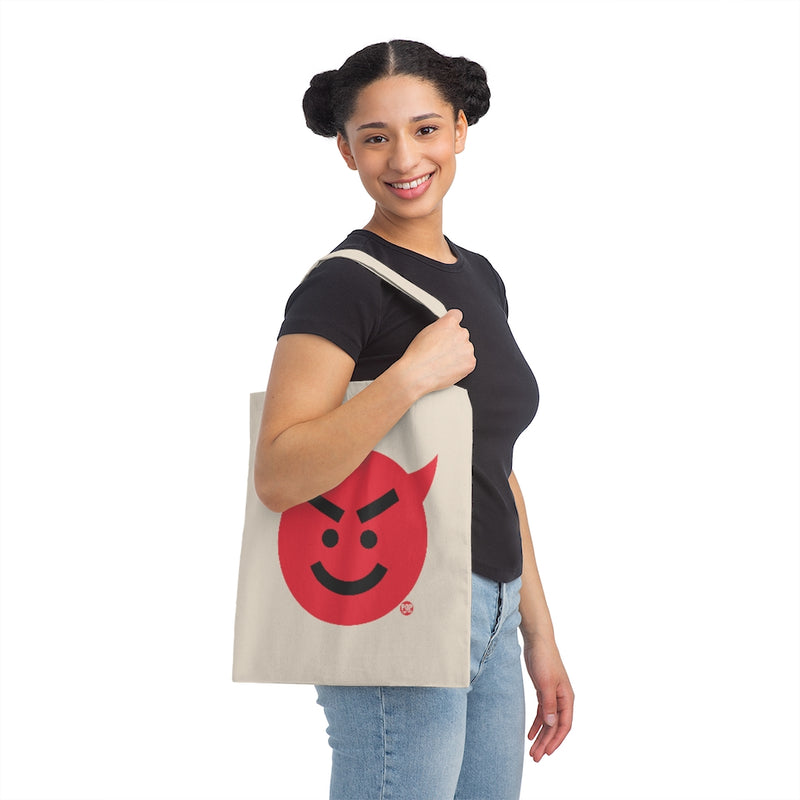 Load image into Gallery viewer, Devil Smiley Face Tote
