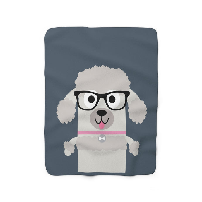 Bow Wow Meow Poodle Blanket