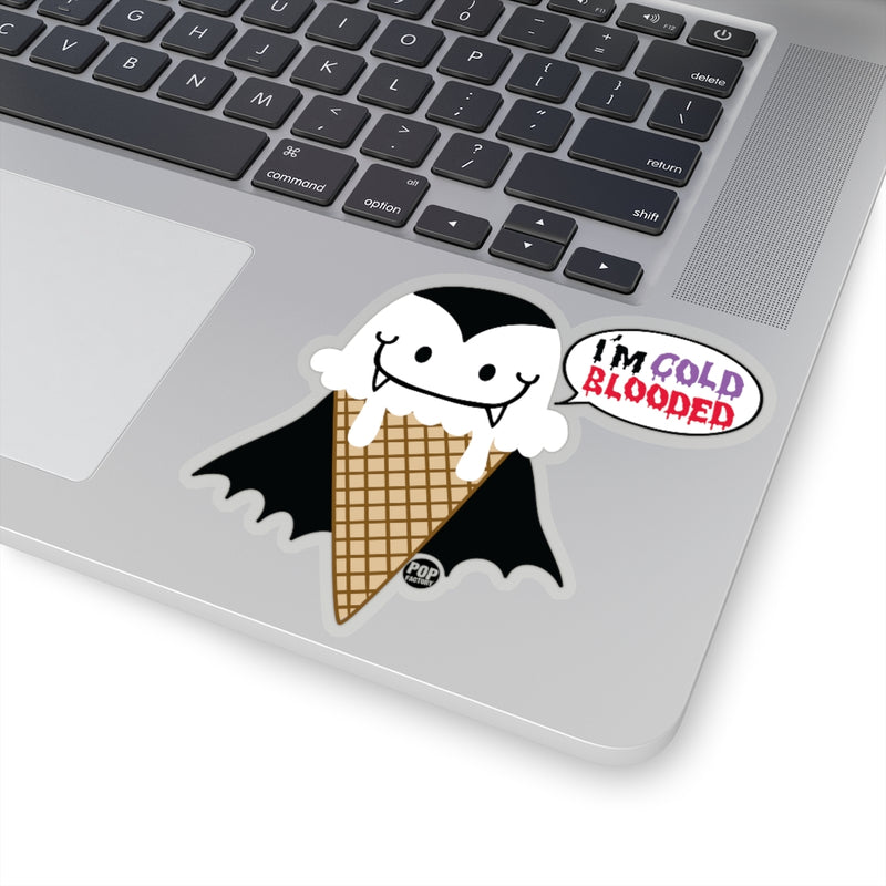 Load image into Gallery viewer, I&#39;m Cold Blooded Ice Cream Sticker
