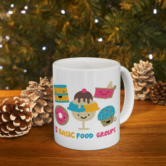 5 Basic Food Groups Mug