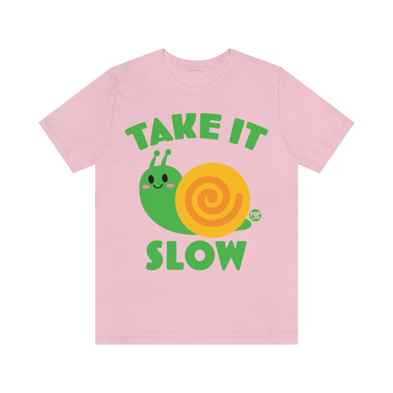 Load image into Gallery viewer, Take It Slow Snail Unisex Tee
