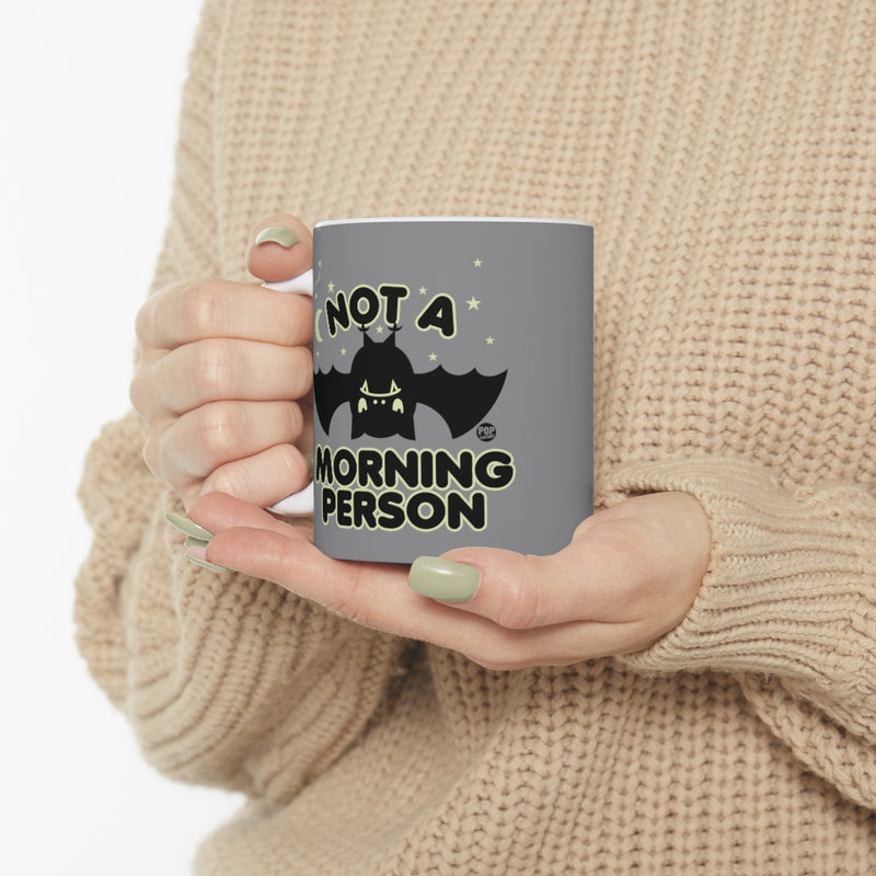 Load image into Gallery viewer, Not A Morning Person Bat Mug

