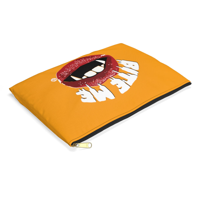 Load image into Gallery viewer, Bite Me Vampire Teeth Zip Pouch
