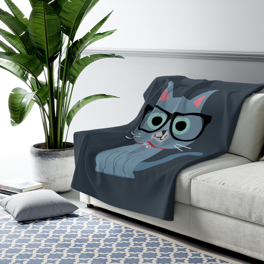 Bow Wow Meow Russian Blue Blanket