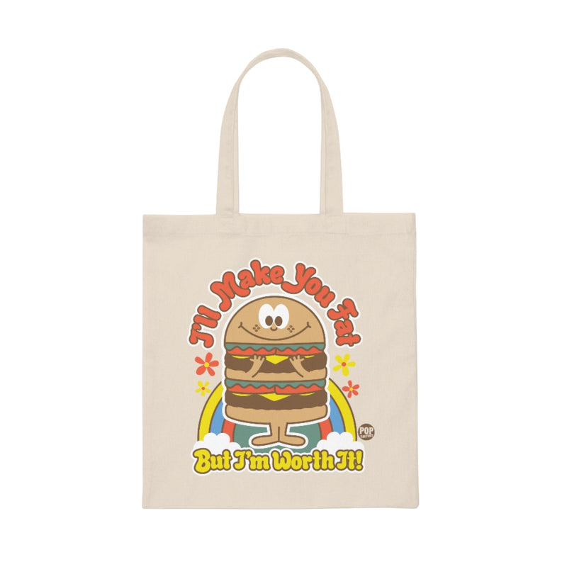 Load image into Gallery viewer, Funshine - I&#39;ll Make You Fat Burger Tote
