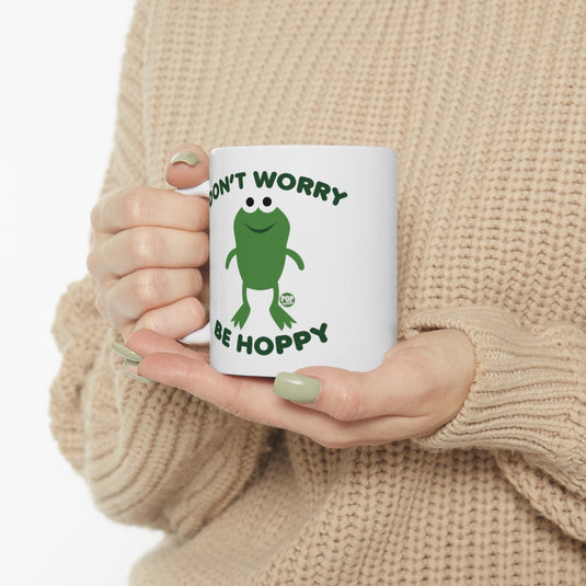Don't Worry Be Hoppy Frog Mug