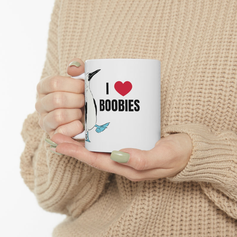 Load image into Gallery viewer, I Love Boobies Bird Mug
