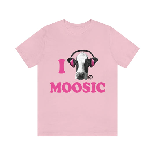 I Love Moosic Cow Unisex Tee