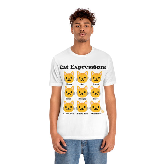 Cat Expressions Unisex Tee