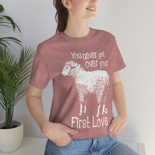 Never Get Over First Love Sheep Unisex Tee