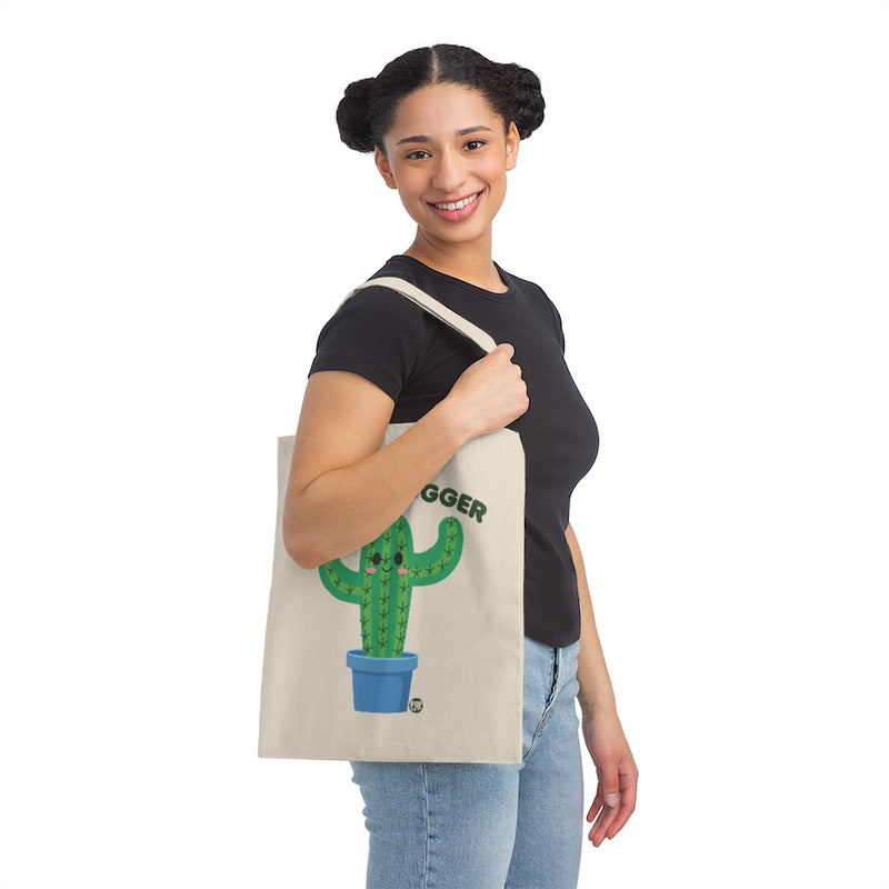 Load image into Gallery viewer, Not A Hugger Cactus Tote
