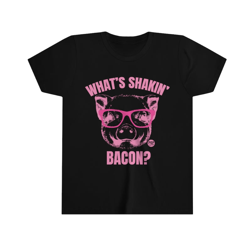 Load image into Gallery viewer, What&#39;s Shakin Bacon Pig Youth Short Sleeve Tee
