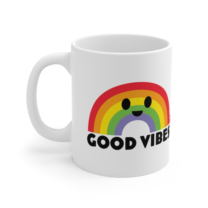 Load image into Gallery viewer, Good Vibes Rainbow Mug
