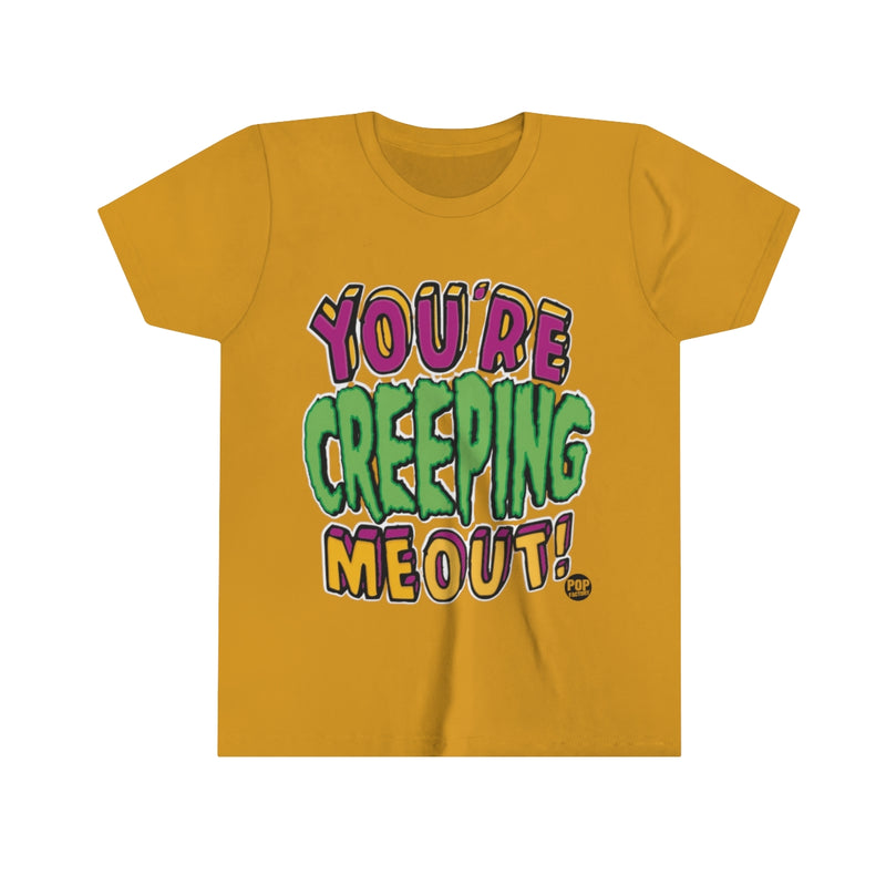 Load image into Gallery viewer, Creeping Me Out Youth Short Sleeve Tee
