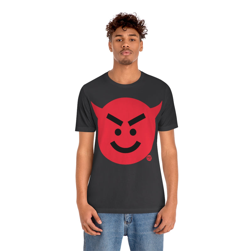 Load image into Gallery viewer, Devil Smiley Face Unisex Tee
