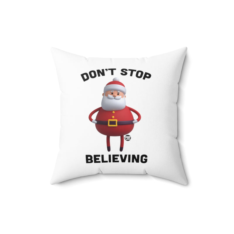 Load image into Gallery viewer, Don&#39;t Stop Believing Santa Toy Pillow
