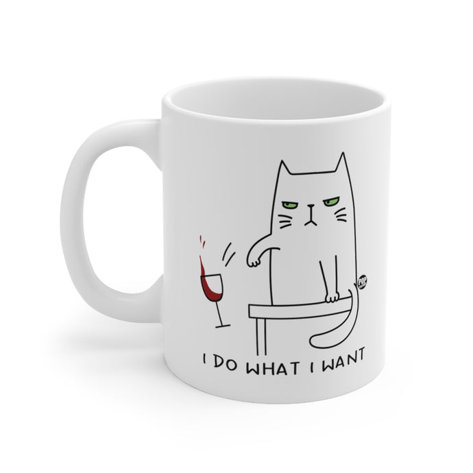 I Do What I Want Cat Mug