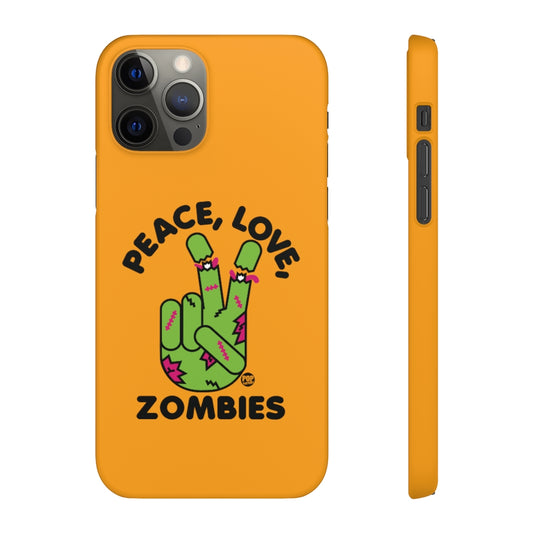 Peace Love Zombies Phone Case