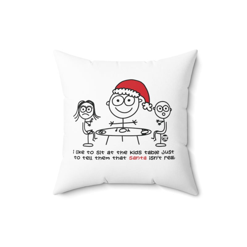 Load image into Gallery viewer, Sit At Kids Table Santa Pillow
