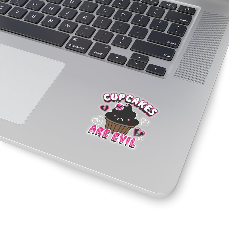 Load image into Gallery viewer, Cupcakes Are Evil Sticker
