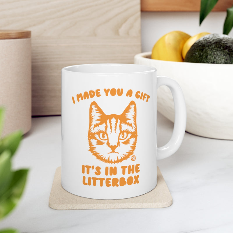 Load image into Gallery viewer, Made You Gift In Litterbox Cat Mug
