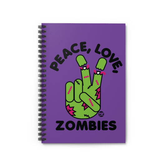 Peace Love Zombies Notebook
