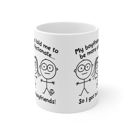 Two Boyfriends Girl Mug