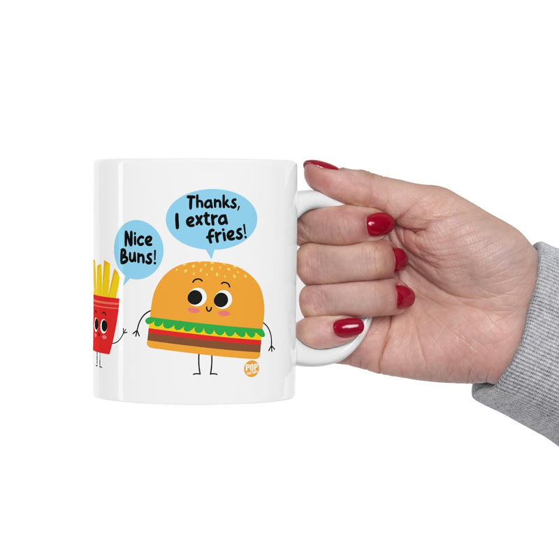 Load image into Gallery viewer, Nice Buns Extra Fries Mug
