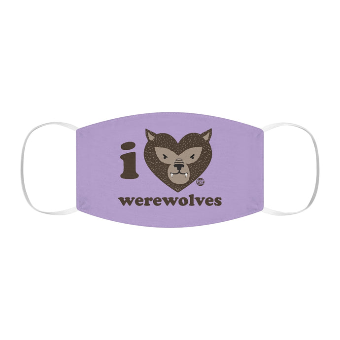 I Love Werewolves Face Mask