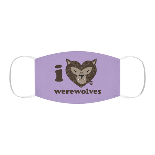 I Love Werewolves Face Mask