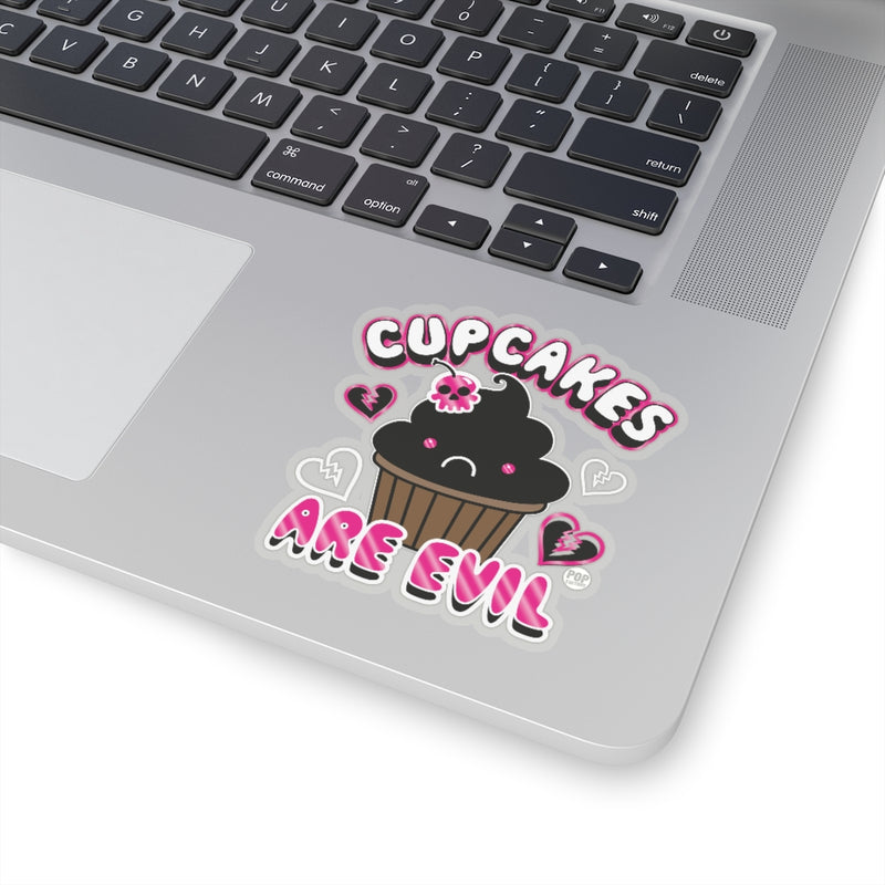 Load image into Gallery viewer, Cupcakes Are Evil Sticker
